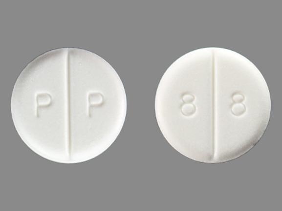 Pramipexole dihydrochloride 1 mg P P 8 8