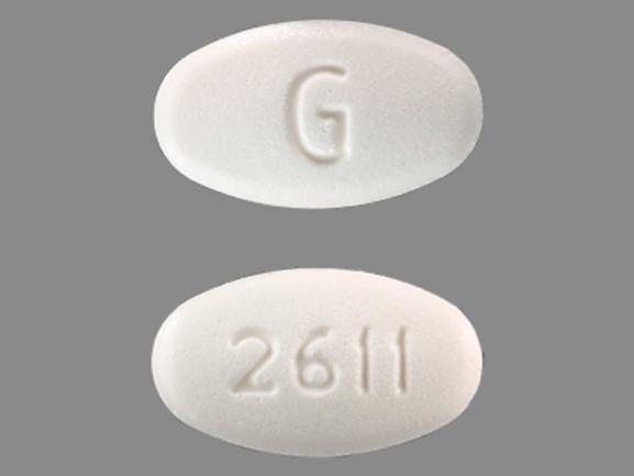 Pill Imprint G 2611 (Terbutaline Sulfate 2.5 mg)