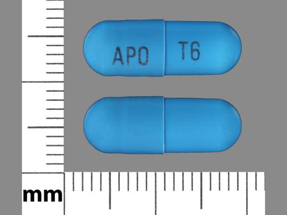 Tizanidine hydrochloride 6 mg APO T6