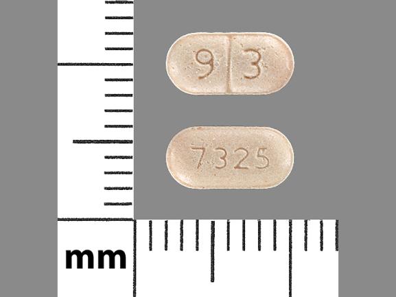 Pill 93 7325 Beige Capsule-shape is Trandolapril