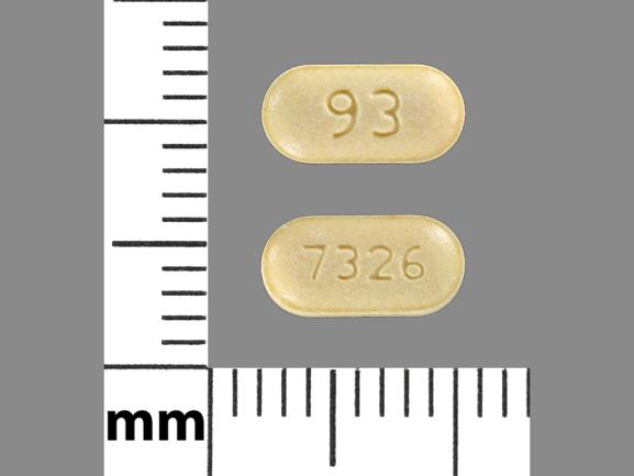 Pill 93 7326 Yellow Oval is Trandolapril