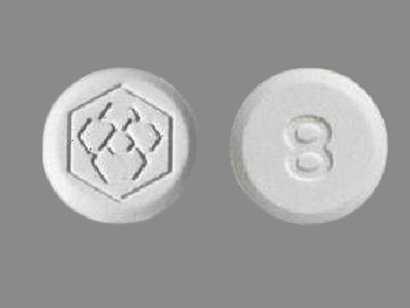 Pill logo 8 is Fanapt 8 mg