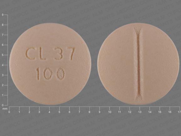 Pill CL 37 100 Orange Round is Labetalol Hydrochloride