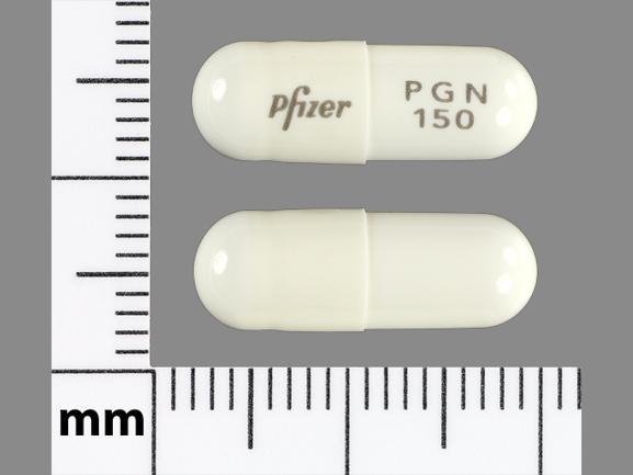 Lyrica 150 mg Pfizer PGN 150