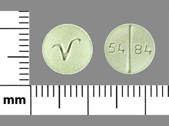 Propranolol hydrochloride 40 mg V 54 84