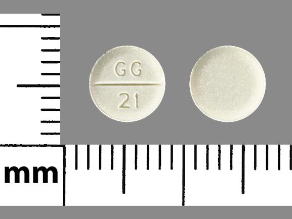 Pill GG 21 White Round is Furosemide