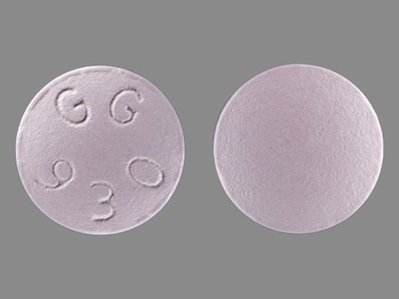 Pill GG 930 Purple Round is Bupropion Hydrochloride