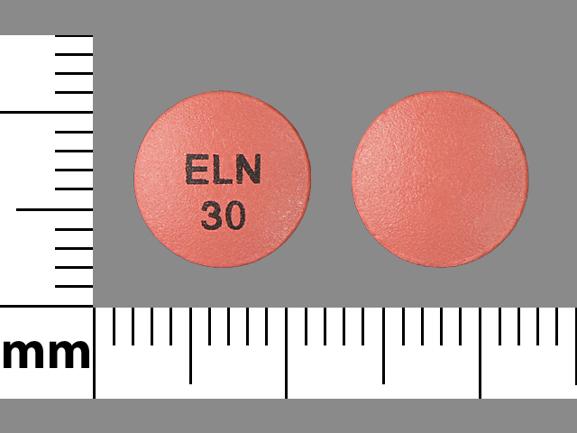Pill ELN 30 Pink Round is Afeditab CR