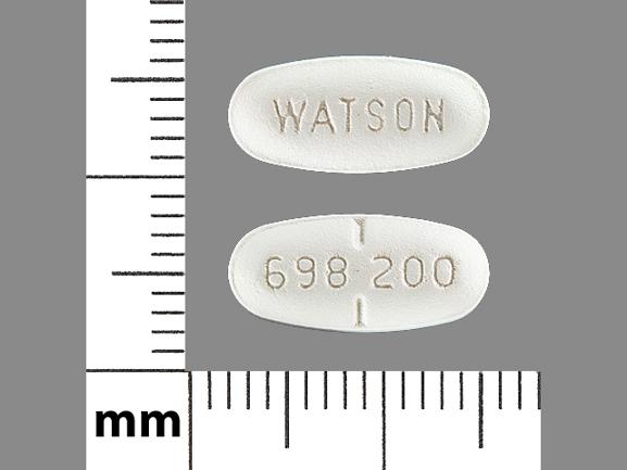 Pill WATSON 698 200 White Oval is Hydroxychloroquine Sulfate