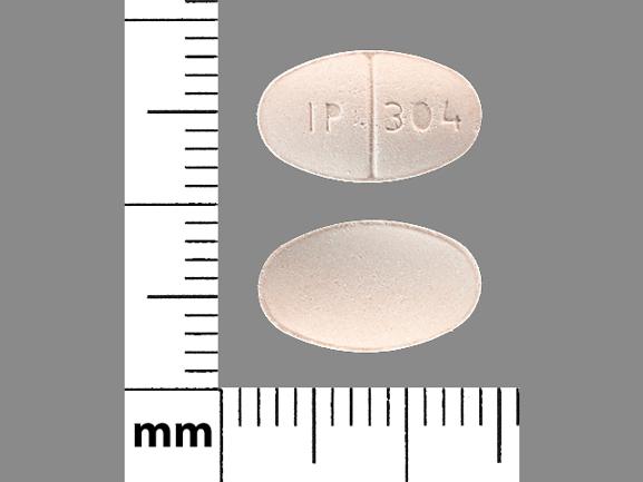 Pill IP 304 Orange Oval is Venlafaxine Hydrochloride