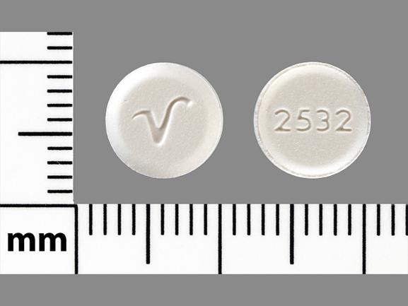 Pill V 2532 White Round is Clonazepam