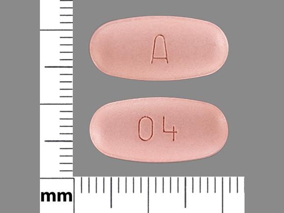 Pill A 04 Pink Elliptical/Oval is Simvastatin