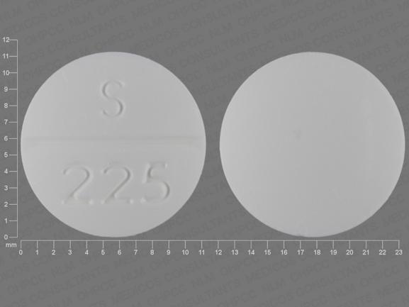 Pill S 225 White Round is Methocarbamol