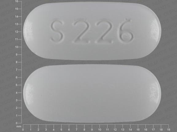 Pill S 226 White Capsule/Oblong is Methocarbamol