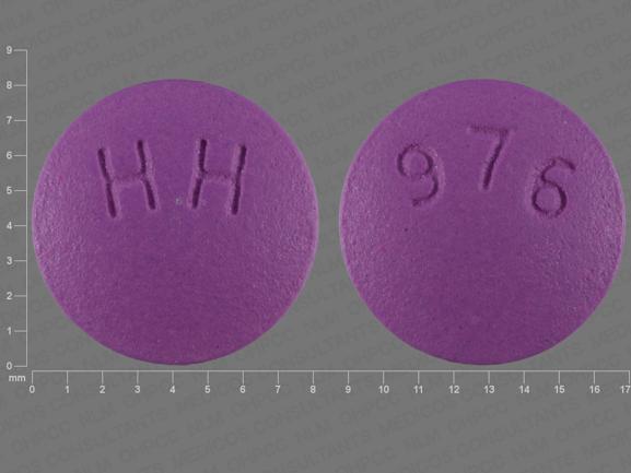 Pill HH 976 Purple Round is Ropinirole Hydrochloride