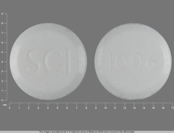 Pill SCI 1006 White Round is Ludent