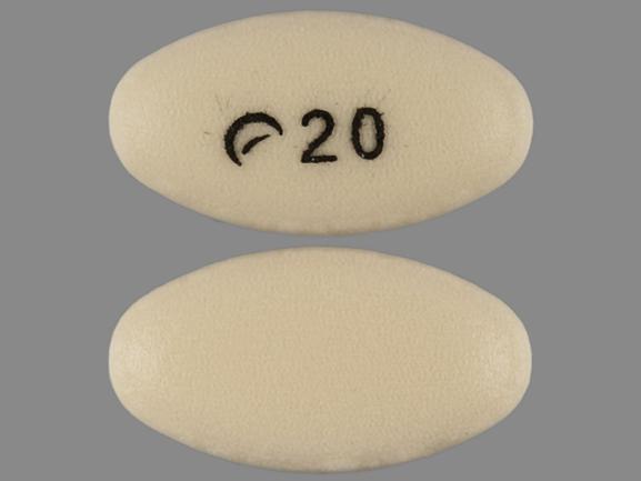 Pill Logo 20 Yellow Oval is Pantoprazole Sodium Delayed Release