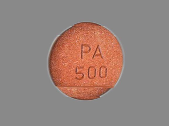 Pill PA 500 Brown Round is Velphoro