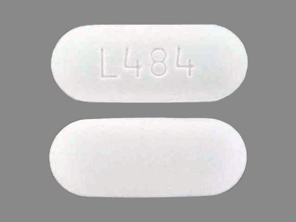 Pill L484 White Capsule/Oblong is Acetaminophen