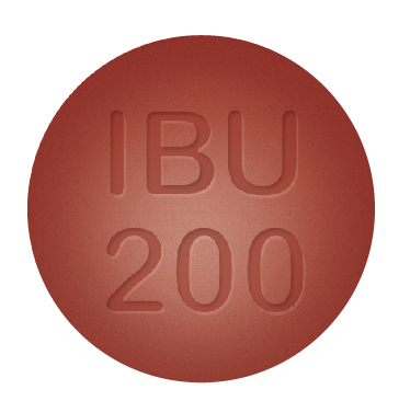 Pill IBU200 Orange Round is Ibuprofen