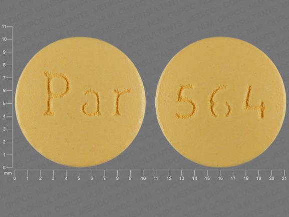 Par 564 Pill Images Yellow Round