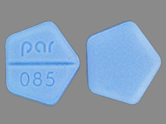 Pill par 085 Blue Five-sided is Dexamethasone