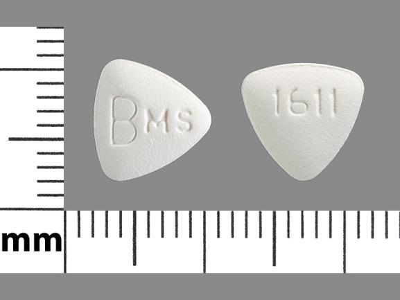 Pill BMS 1611 White Three-sided is Entecavir
