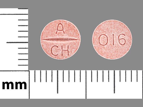 Pill A CH 016 Pink Round is Candesartan Cilexetil