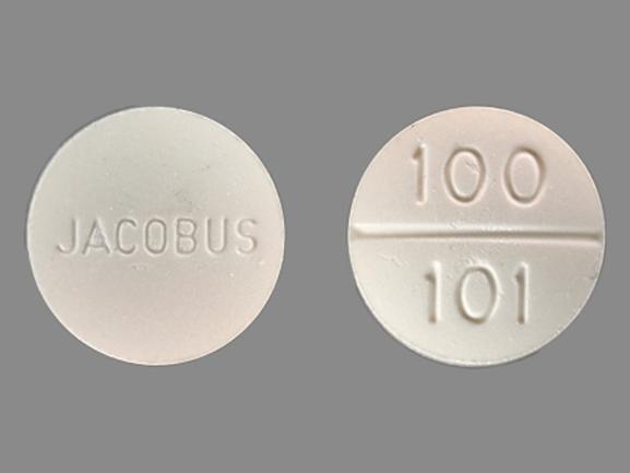 JACOBUS 100 101 -pilleri on Dapsone 100 mg