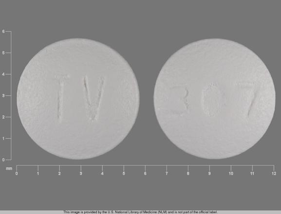 Pill 307 PA White Round is Hydroxyzine Hydrochloride