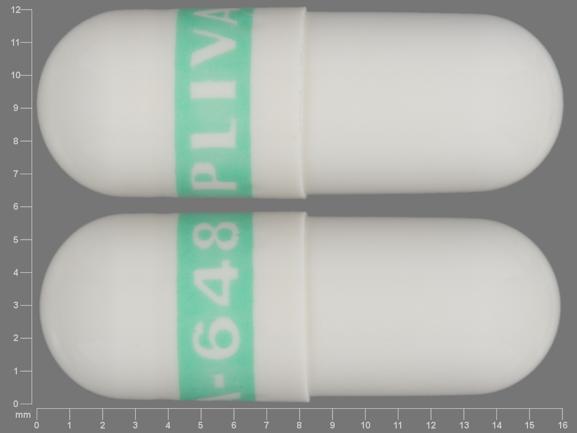 P-piller PLIVA 648 er Fluoxetine Hydrochloride 20 mg