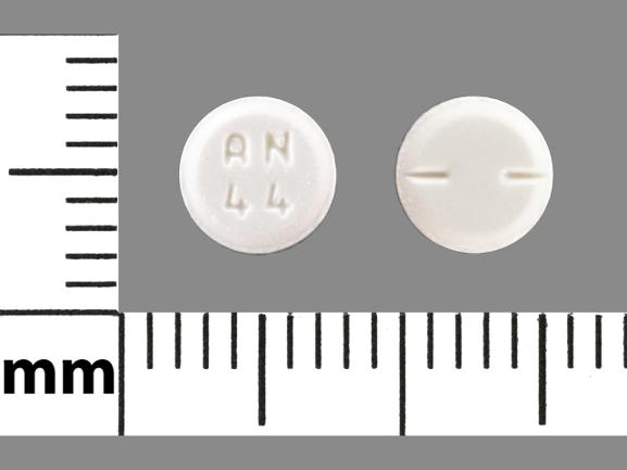 Pill AN 44 White Round is Primidone