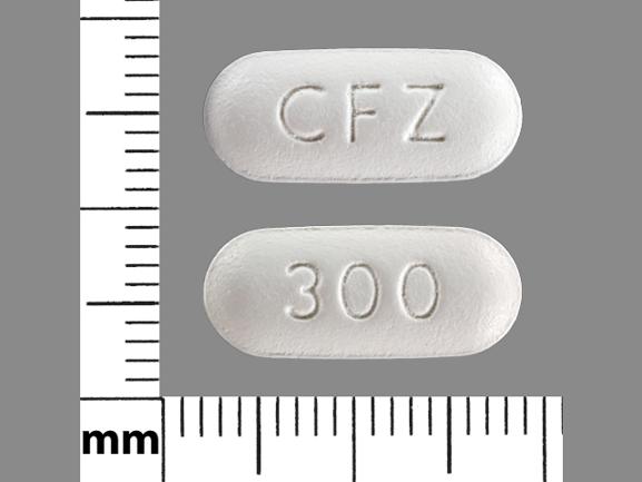 Pill CFZ 300 White Capsule/Oblong is Invokana