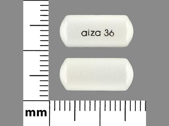 Pill alza 36 White Oval is Concerta