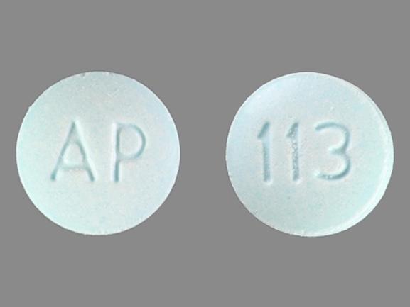 Hyoscyamine sulfate (sublingual) 0.125 mg AP 113