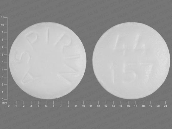 Aspirin 325 mg ASPIRIN 44 157