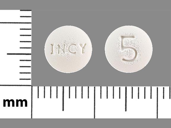 Pill INCY 5 White Round is Jakafi