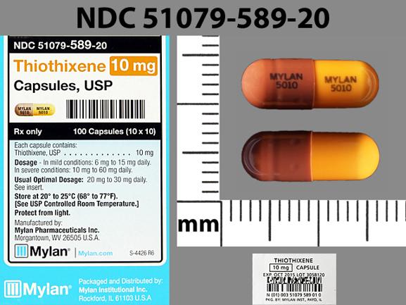 Thiothixene 10 mg MYLAN 5010 MYLAN 5010