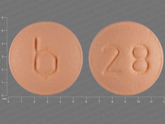 Pill b 28 is LoSeasonique ethinyl estradiol 0.02 mg / levonorgestrel 0.1 mg