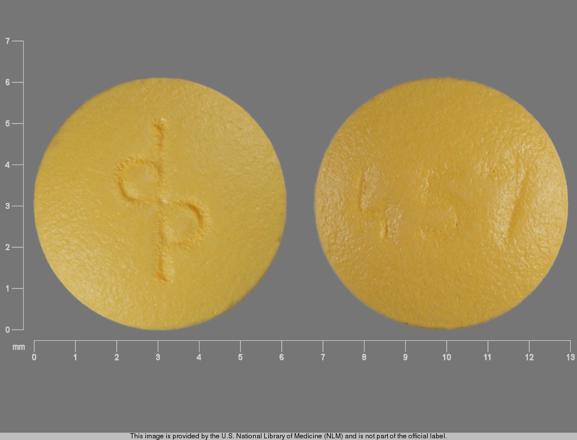 Pill dp 457 Yellow Round is Mircette