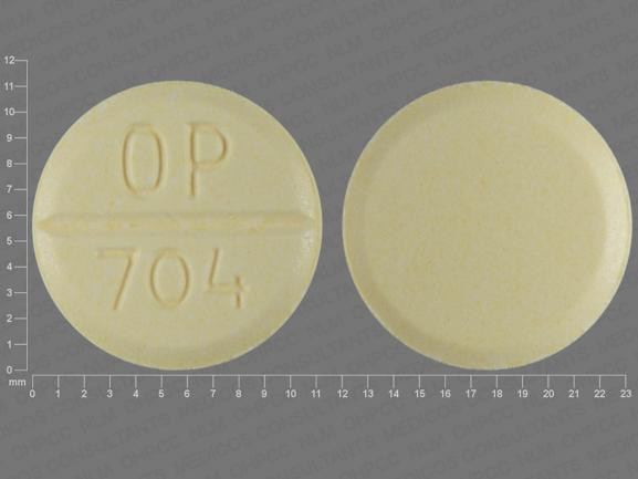 Pill OP 704 Yellow Round is Urecholine