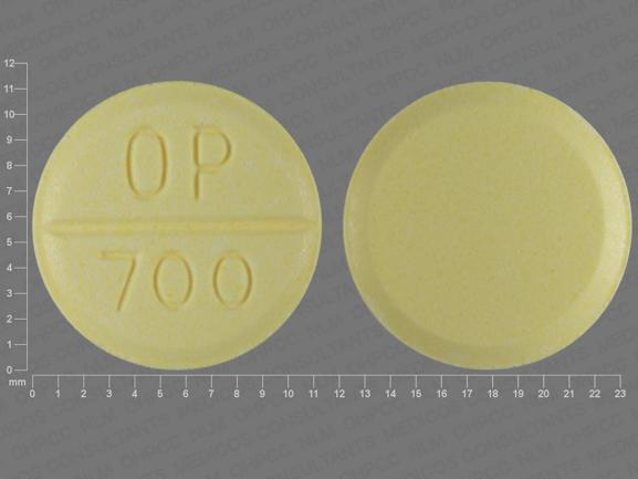 Pill OP 700 Yellow Round is Urecholine