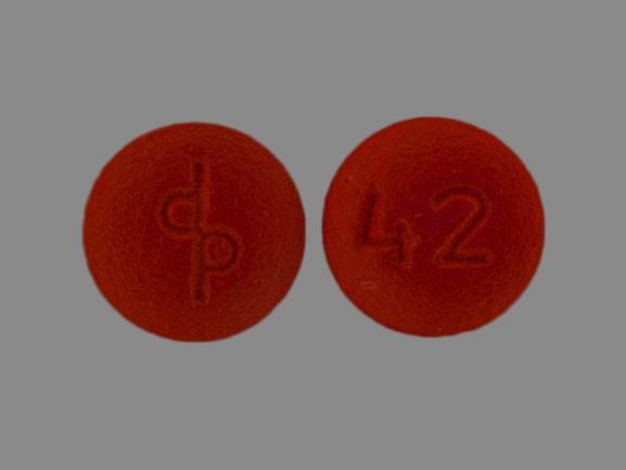 Pill dp 42 Red Round is Cenestin