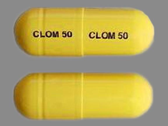 Clomipramine hydrochloride 50 mg CLOM 50 CLOM 50