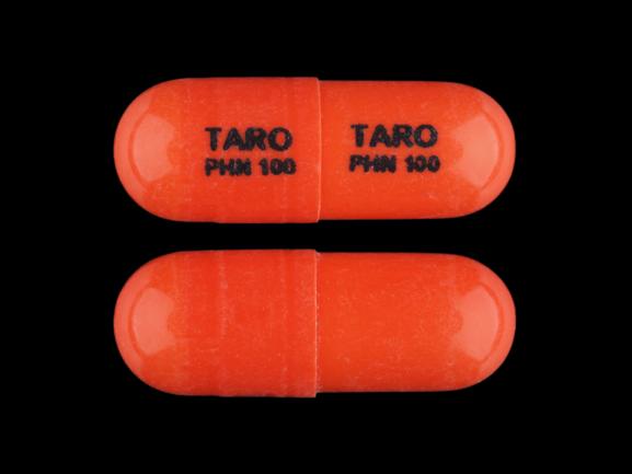 Phenytoin sodium extended 100 mg TARO PHN 100 TARO PHN 100