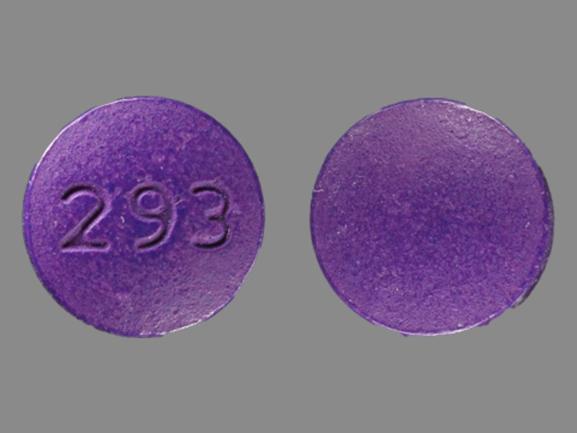 Ur N-C hyoscyamine 0.12 mg / methenamine 81.6 mg / methylene blue 10.8 mg / phenyl salicylate 36.2 mg / sodium phosphate monobasic 40.8 mg 293