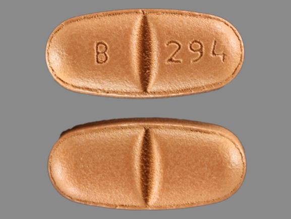 Pill B 294 Beige Oval is Oxcarbazepine