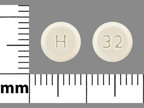 H 32 Pill White Round 7mm - Pill Identifier