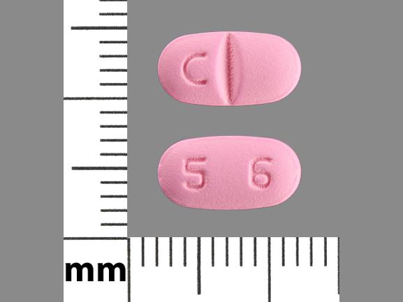 Pill C 5 6 Pink Oval is Paroxetine Hydrochloride