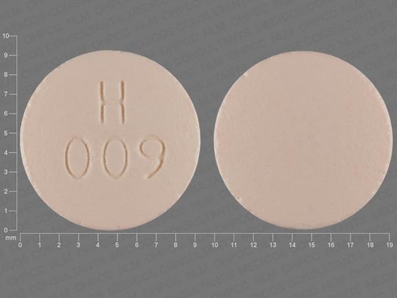 Pill H009 Peach Round is Lamotrigine Extended-Release